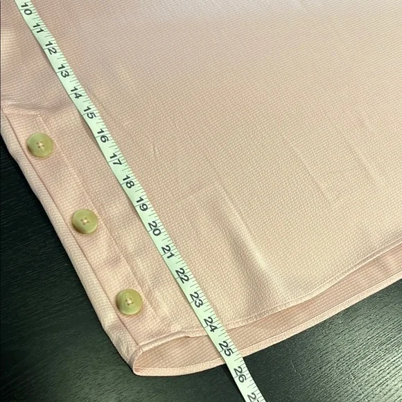 JONES NEW YORK Hammered Satin Crew Neck Short Sleeve Side Button Blouse - Picture 8 of 13